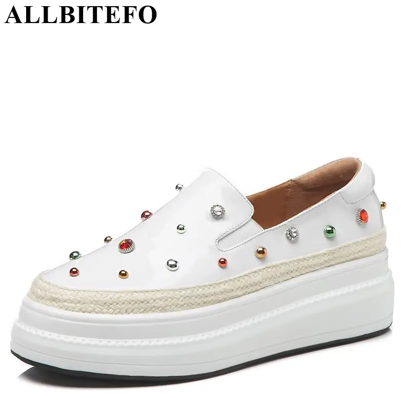 ALLBITEFO brand genuine leather women flats sneakers shoes casual round toe platform shoes high quality spring women flats
ALLBITEFO brand genuine leather women flats sneakers shoes casual round toe platform shoes high quality spring women flats