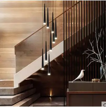 Nordic creative stairwell rotating duplex building large chandelier modern minimalist personality restaurant aisle led long lamp
Nordic creative stairwell rotating duplex building large chandelier modern minimalist personality restaurant aisle led long lamp