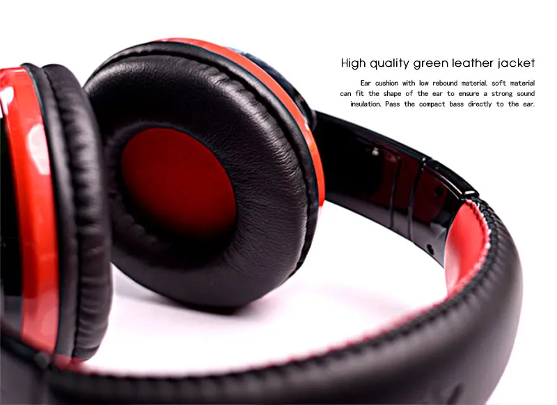 TOPROAD Big Bluetooth Headphones Wireless Headband Earphone Stereo Headset Support FM TF Card handsfree for Phones PC