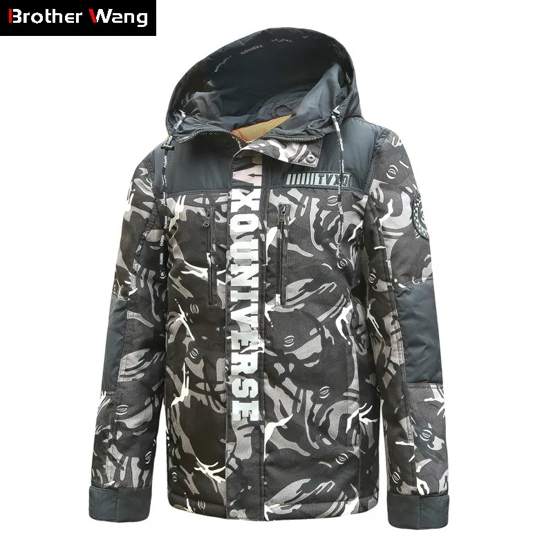 Brand 2019 Winter New White Duck Down Thick Warm Men's Casual Hooded Down Jacket Fashion Camouflage Jacket Male
Brand 2019 Winter New White Duck Down Thick Warm Men's Casual Hooded Down Jacket Fashion Camouflage Jacket Male