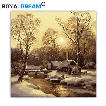 ROYALDREAM Winter Morning Landscape DIY Painting By Numbers Kit Paint On Canvas Painting Calligraphy For Home Decor
ROYALDREAM Winter Morning Landscape DIY Painting By Numbers Kit Paint On Canvas Painting Calligraphy For Home Decor