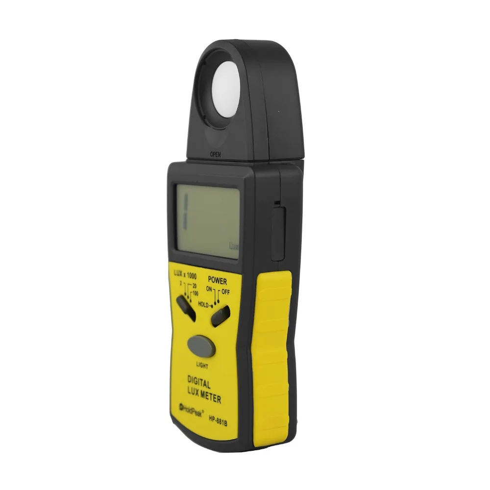 100,000 Luxmeter HP-881B Digital Light Meter Lux meter/ Detachable Photo Detector LCD Display illumino meter hygrometre,HoldPea
100,000 Luxmeter HP-881B Digital Light Meter Lux meter/ Detachable Photo Detector LCD Display illumino meter hygrometre,HoldPea