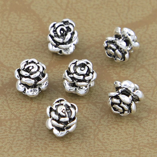Handmade 925 silver rose flower beads jewelry findings sterling jewelry accessories DIY beads tibetan mala's spacers markers
Handmade 925 silver rose flower beads jewelry findings sterling jewelry accessories DIY beads tibetan mala's spacers markers