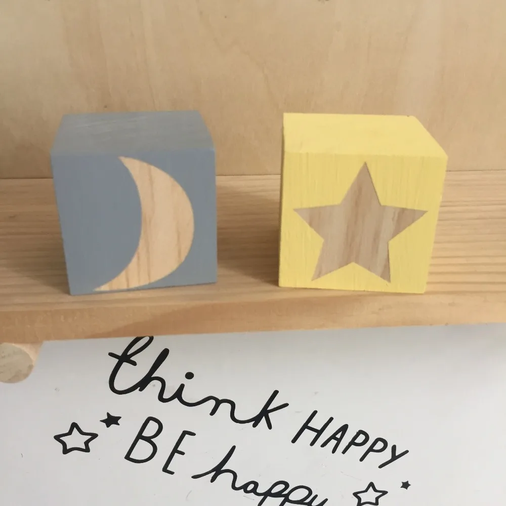 Original Moon Star wooden Block Decoration for baby room decal thing baby room cute decorative
Original Moon Star wooden Block Decoration for baby room decal thing baby room cute decorative