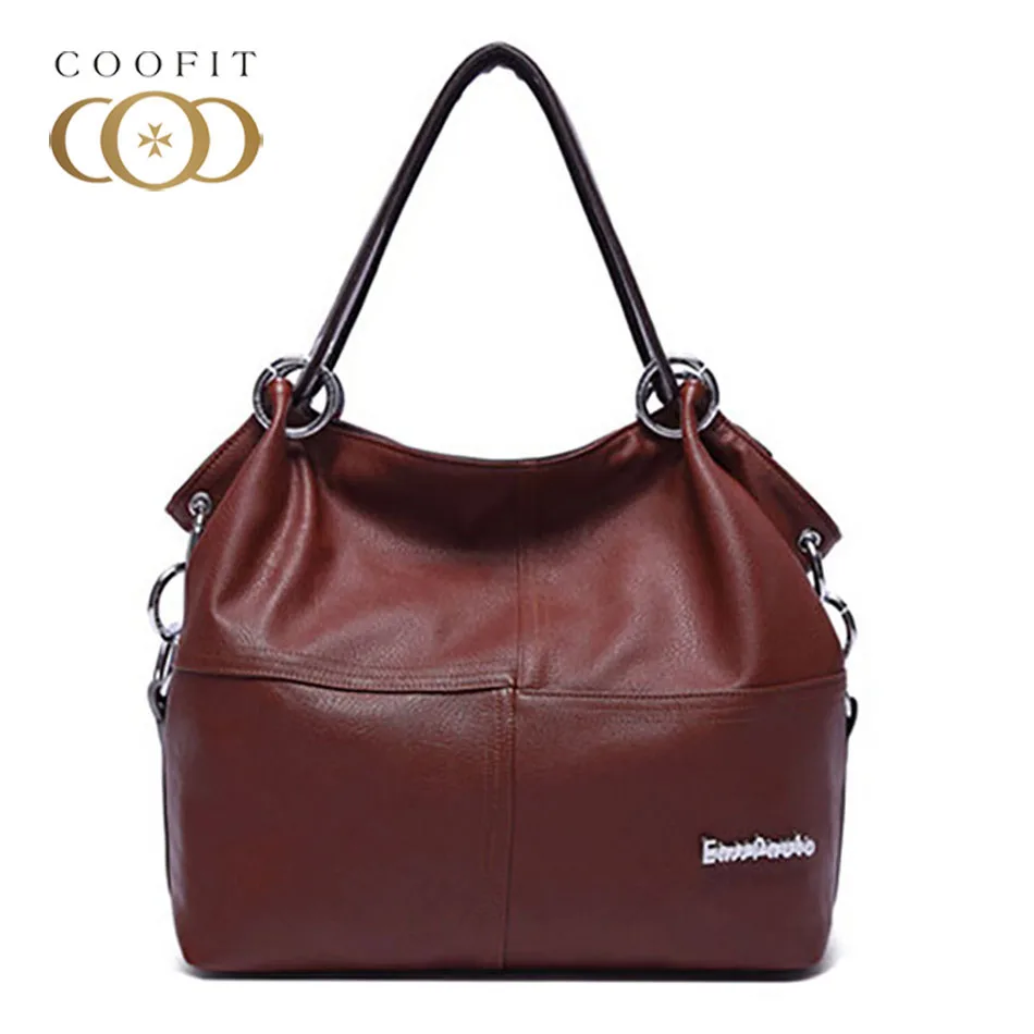 Coofit PU Leather Concise Tote Bags Female Large Capacity Single Shoulder Crossbody Bag Womens High Quality Bags Satchel Bag
Coofit PU Leather Concise Tote Bags Female Large Capacity Single Shoulder Crossbody Bag Womens High Quality Bags Satchel Bag