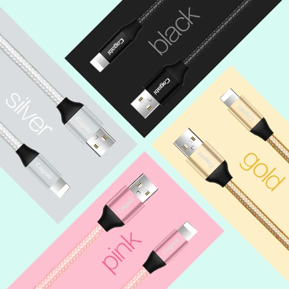 Best Price Original CAGABI N3 High Quality Nylon Fast Charging Data Cable 2.4A Mini Usb Cable for iPhone 5 6 7 8 8s x Ipad ipod
Best Price Original CAGABI N3 High Quality Nylon Fast Charging Data Cable 2.4A Mini Usb Cable for iPhone 5 6 7 8 8s x Ipad ipod