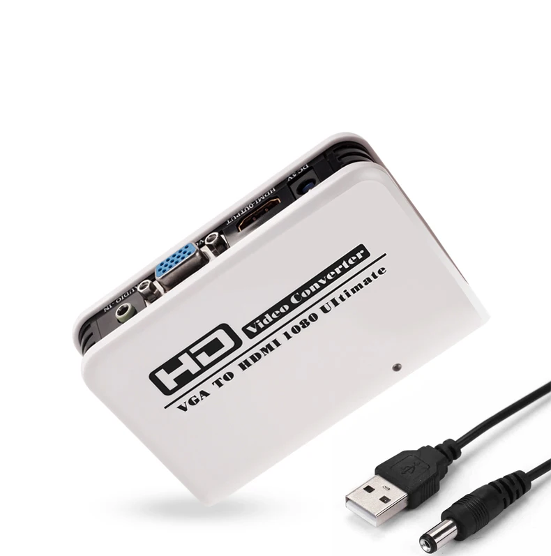 VGA to HDMI Converter With Audio VGA2HDMI 1080P Adapter Connector For Projector PC Laptop to HDTV HDMI2VGA Connector
VGA to HDMI Converter With Audio VGA2HDMI 1080P Adapter Connector For Projector PC Laptop to HDTV HDMI2VGA Connector