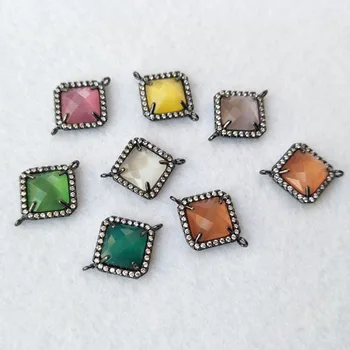 10pcs Mixed Color Cat Eye Stone opal Faceted square Connector beads For Making DIY Bracelet necklace Jewelry finding CT259
10pcs Mixed Color Cat Eye Stone opal Faceted square Connector beads For Making DIY Bracelet necklace Jewelry finding CT259