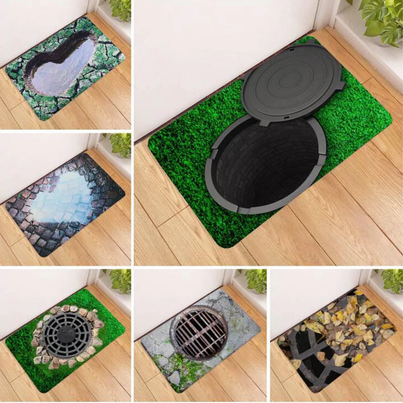 3D Printing Trap Floor Mat Door Mat Kitchen Bedroom Bathroom Corridor Foyer Absorbent Carpet Non-Slip 60x40cm HM0628
3D Printing Trap Floor Mat Door Mat Kitchen Bedroom Bathroom Corridor Foyer Absorbent Carpet Non-Slip 60x40cm HM0628