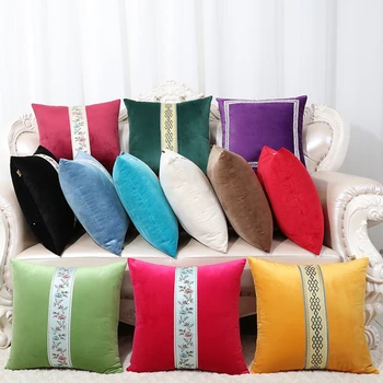 Patchwork Embroidery Pillow Cushion Covers for Sofa Chair European American Style Velvet Lumbar Cushion Set Backrest Pillow Case
Patchwork Embroidery Pillow Cushion Covers for Sofa Chair European American Style Velvet Lumbar Cushion Set Backrest Pillow Case