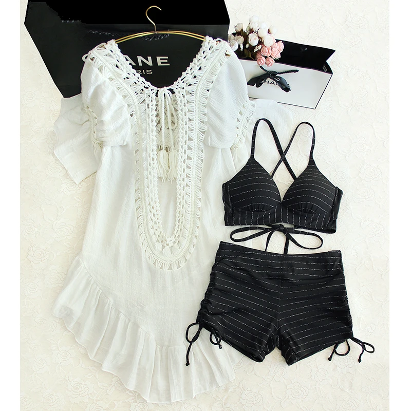 Sexy High Waist Bikini Set+Cover Up Swimwear Women Swimsuit Push Up 2018 Bikini Halter Top Bathing Suit Beachwear Biquini 2XL
Sexy High Waist Bikini Set+Cover Up Swimwear Women Swimsuit Push Up 2018 Bikini Halter Top Bathing Suit Beachwear Biquini 2XL