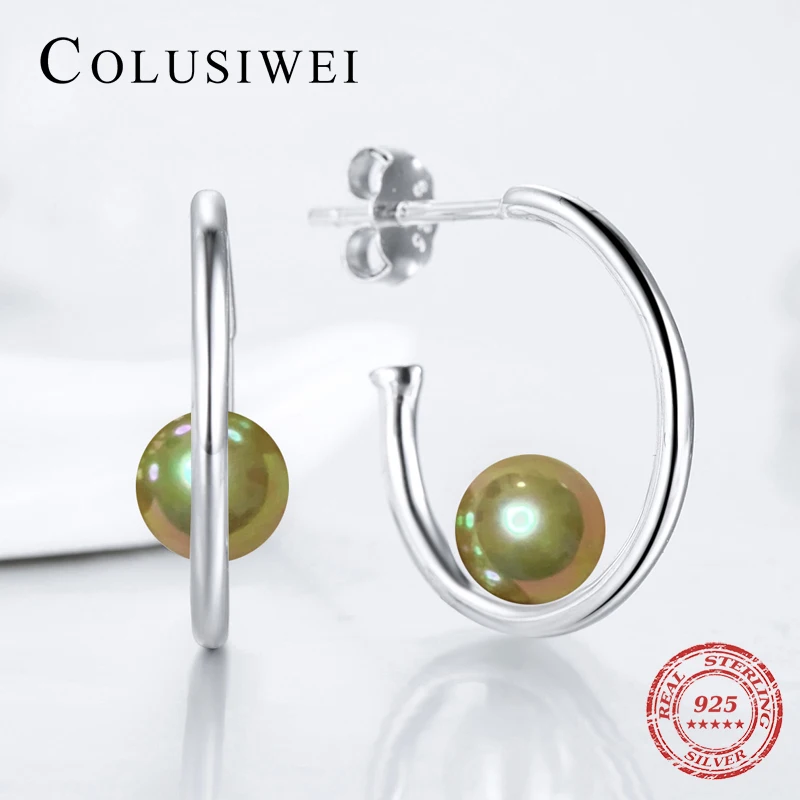 Colusiwei New 925 Sterling Silver Champagne Color Trendy Hoop Earrings Romantic Shell Pearl Sterling Silver Jewelry For Women
Colusiwei New 925 Sterling Silver Champagne Color Trendy Hoop Earrings Romantic Shell Pearl Sterling Silver Jewelry For Women