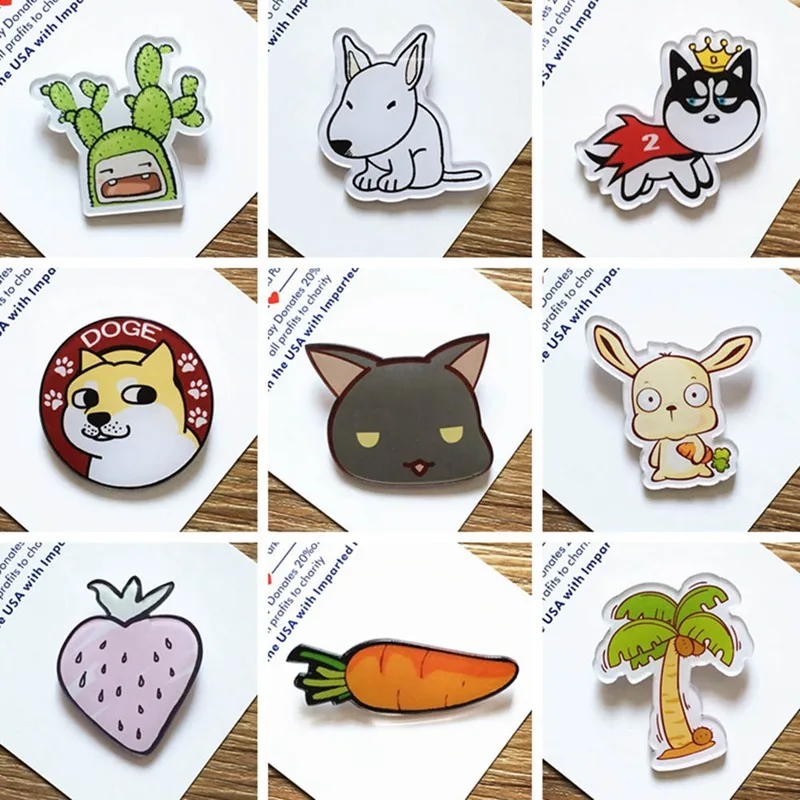 Cute Acrylic Animal Dog Cat Brooch Wolf Monkey Rabbit Brooch For Women Pin Badges Fashion Dress Coat Accessories Jewelry
Cute Acrylic Animal Dog Cat Brooch Wolf Monkey Rabbit Brooch For Women Pin Badges Fashion Dress Coat Accessories Jewelry