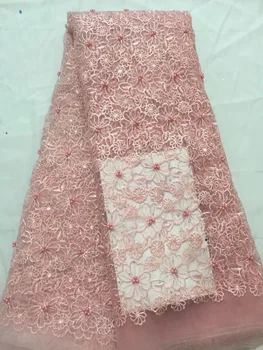 High Quality 2019 Peach African French Net Lace Fabric Embroidered Nigerian Lace Fabric 5Yards Guipure Cord Lace With Stones
High Quality 2019 Peach African French Net Lace Fabric Embroidered Nigerian Lace Fabric 5Yards Guipure Cord Lace With Stones