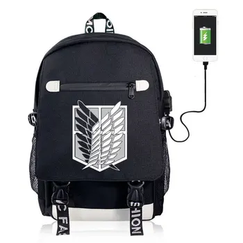2019 New Attack on Titan Backpack USB Backpack Teenagers Men Women's School Bags Laptop Backpack Canvas Cartoon mochilas
2019 New Attack on Titan Backpack USB Backpack Teenagers Men Women's School Bags Laptop Backpack Canvas Cartoon mochilas