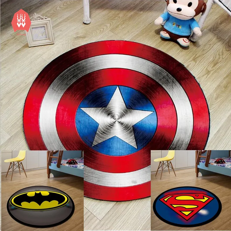 Round Carpet Batman Superman Printed Soft Carpets Anti-slip Rugs Superhero Computer Chair Mat Floor Mat for Home Kids Room
Round Carpet Batman Superman Printed Soft Carpets Anti-slip Rugs Superhero Computer Chair Mat Floor Mat for Home Kids Room