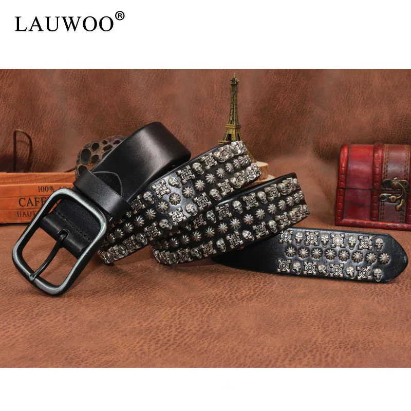LAUWOO 2018 Cool rivet punk Heavy metals rock belt Skull Mosaic belt personality leather Strap Roman Gothic leather belt Cinto
LAUWOO 2018 Cool rivet punk Heavy metals rock belt Skull Mosaic belt personality leather Strap Roman Gothic leather belt Cinto