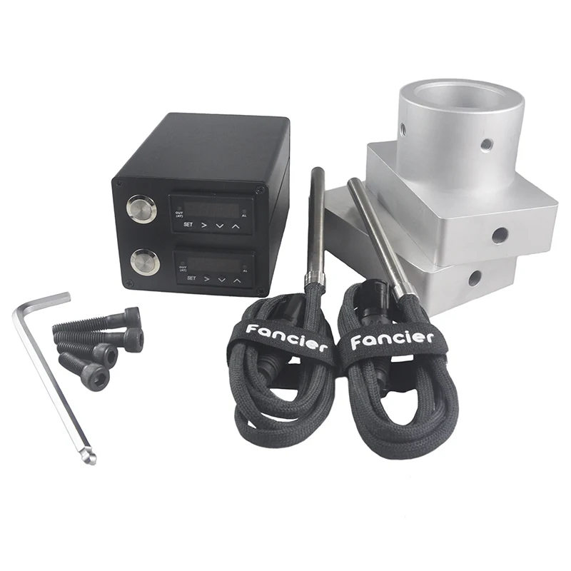 Fancier Rosin Press 3x5 plates Double hole enail heating Aluminium plate temperature controller box heating rod for rosin press
Fancier Rosin Press 3x5 plates Double hole enail heating Aluminium plate temperature controller box heating rod for rosin press