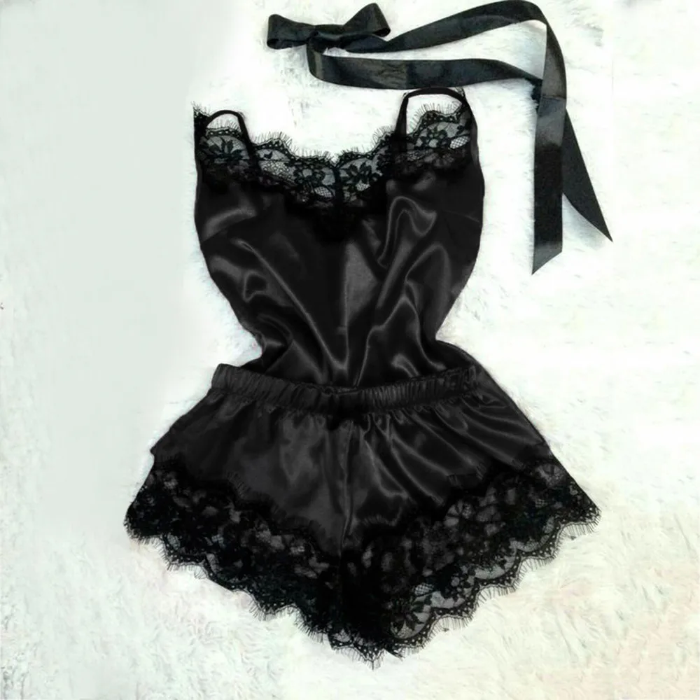 2019 Fashion Sexy Lace Sleepwear Women's Pajama Set Lingerie Temptation Babydoll Nightwear Cute Cami Top Short pijama muje A4
2019 Fashion Sexy Lace Sleepwear Women's Pajama Set Lingerie Temptation Babydoll Nightwear Cute Cami Top Short pijama muje A4