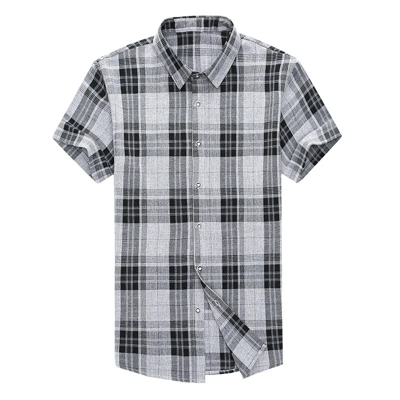 Brand Male England Plaid Shirt Summer Short Sleeve Mens Shirts Casual Slim Fit Camisa Social Masculina 4XL Plus Size Men Clothes
Brand Male England Plaid Shirt Summer Short Sleeve Mens Shirts Casual Slim Fit Camisa Social Masculina 4XL Plus Size Men Clothes