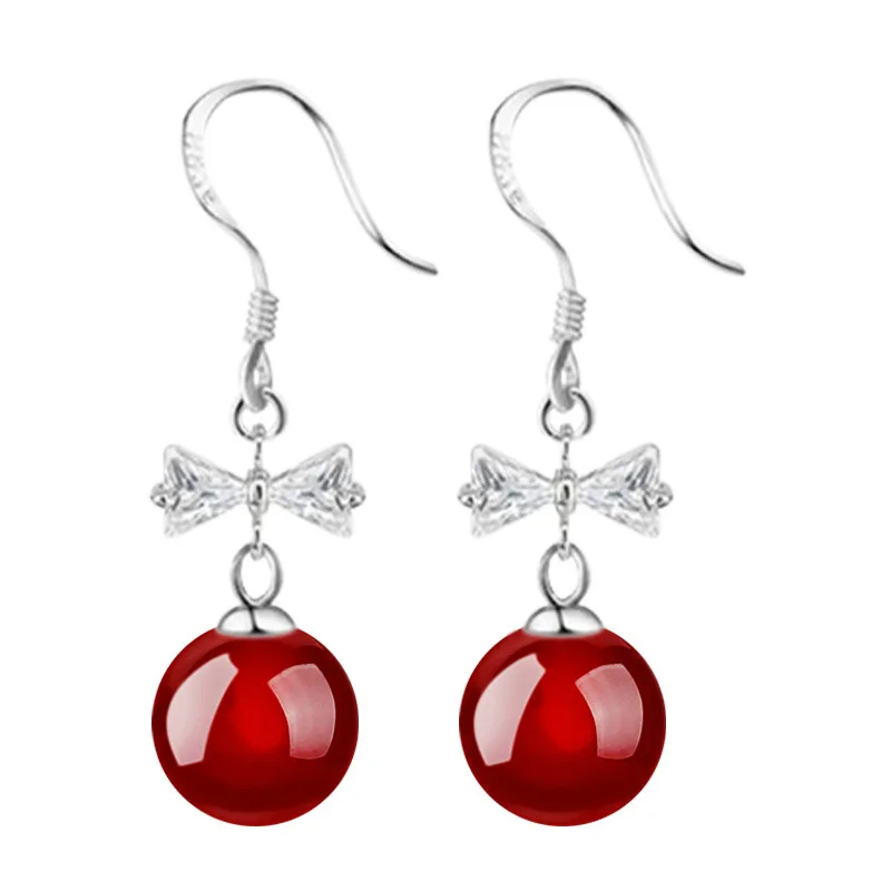 100% 925 sterling silver fashion bowknot rhinestone crystal ladies`drop earrings jewelry Anti allergy female birthday gift
100% 925 sterling silver fashion bowknot rhinestone crystal ladies`drop earrings jewelry Anti allergy female birthday gift