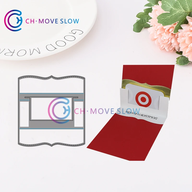 CH gift card pop up(bigger than Bank card) Metal Cutting Dies For Scrapbooking DIY Cards Album Decoration Embossing Albun Decor
CH gift card pop up(bigger than Bank card) Metal Cutting Dies For Scrapbooking DIY Cards Album Decoration Embossing Albun Decor