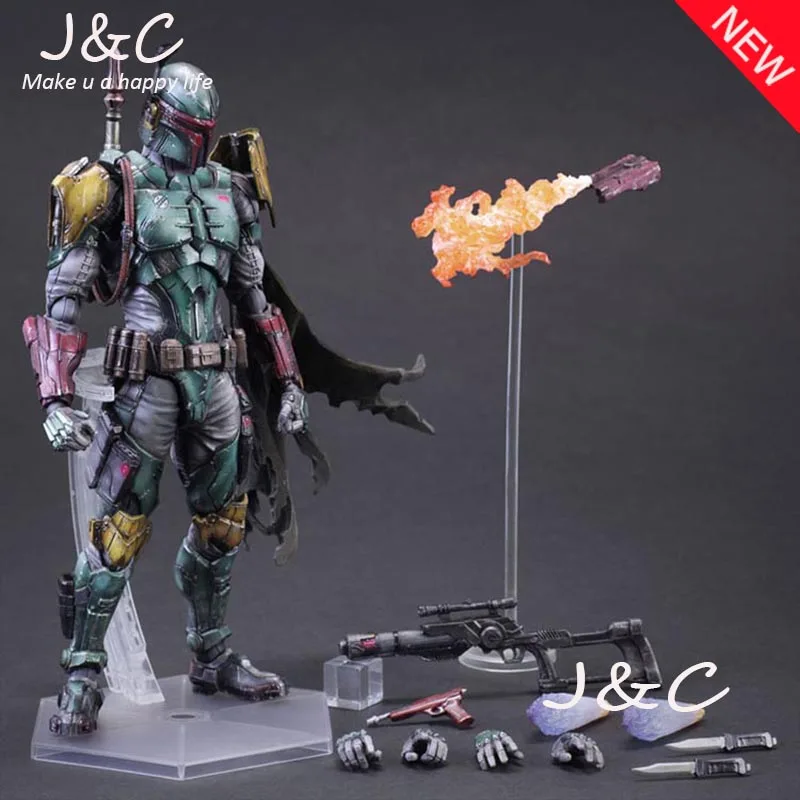 Play Arts Kai PA Star Wars Boba Fett Figure Model PA 27cm PVC Action Figure Doll Toys Kids Gift Brinquedos
Play Arts Kai PA Star Wars Boba Fett Figure Model PA 27cm PVC Action Figure Doll Toys Kids Gift Brinquedos