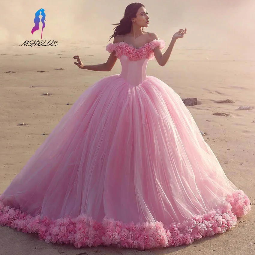Luxury Pink Ball Gown Quinceanera Gowns Dresses Tulle Off the Shoulder Lace-up Back Sweet 16 Dress
Luxury Pink Ball Gown Quinceanera Gowns Dresses Tulle Off the Shoulder Lace-up Back Sweet 16 Dress