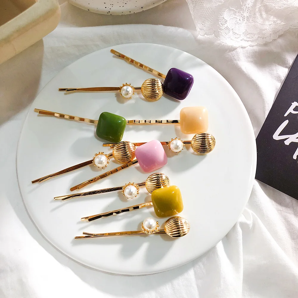 Pearl Hair Clip Set Shell hair clip Barrettes for Women Girls Handmade Gem Hairpins Hair Accessories Acrylic adult headwear
Pearl Hair Clip Set Shell hair clip Barrettes for Women Girls Handmade Gem Hairpins Hair Accessories Acrylic adult headwear