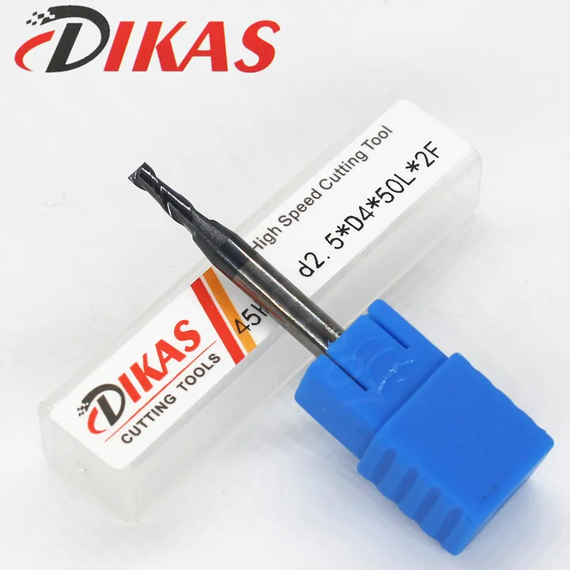 Dikas45HRC d2.5*D4*50L*2F material Carbide Square Flatted End Mill 2 flute 2.5mm coating nano use for High-speed milling machine
Dikas45HRC d2.5*D4*50L*2F material Carbide Square Flatted End Mill 2 flute 2.5mm coating nano use for High-speed milling machine