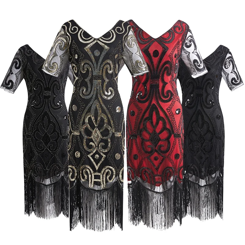 2019 Women Party Dress Robe Femme 1920s Great Gatsby Flapper Sequin Fringe Midi Dress Vestido Spring Summer Art Deco Retro Dress
2019 Women Party Dress Robe Femme 1920s Great Gatsby Flapper Sequin Fringe Midi Dress Vestido Spring Summer Art Deco Retro Dress