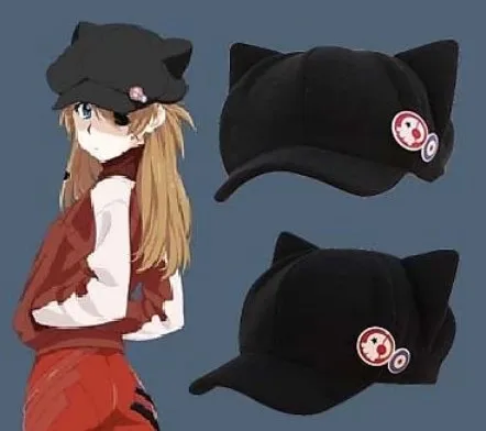 Anime Neon Genesis Evangelion EVA Asuka Langley Soryu Cat Ears Hat Cosplay Costume Polar Fleece Plush Cap With Badges
Anime Neon Genesis Evangelion EVA Asuka Langley Soryu Cat Ears Hat Cosplay Costume Polar Fleece Plush Cap With Badges