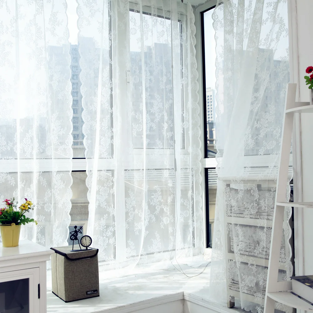 Lace Curtains Voile Tulle Curtains Insect Bed Canopy Netting Drape Panel Leaf Door Window Sheer Curtain for Living Room
Lace Curtains Voile Tulle Curtains Insect Bed Canopy Netting Drape Panel Leaf Door Window Sheer Curtain for Living Room