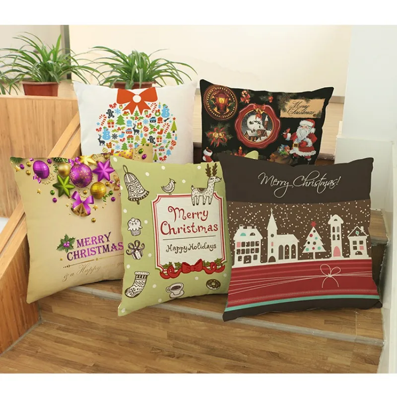 Happy Christmas Pillow Cover Christmas Balls Vintage Euro Xmas Indoor Living Room Decorative Cushion Covers for Sofa Bed Chair
Happy Christmas Pillow Cover Christmas Balls Vintage Euro Xmas Indoor Living Room Decorative Cushion Covers for Sofa Bed Chair