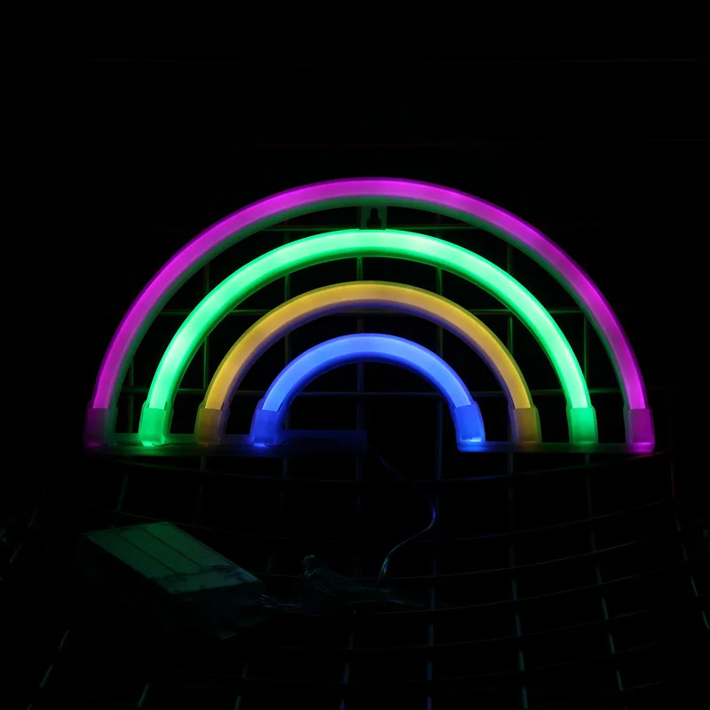 Rainbow Neon Lights Sign Decorative Plaque Child's Room Party Bar Pub Decoration Home Decor Girl Gift
Rainbow Neon Lights Sign Decorative Plaque Child's Room Party Bar Pub Decoration Home Decor Girl Gift