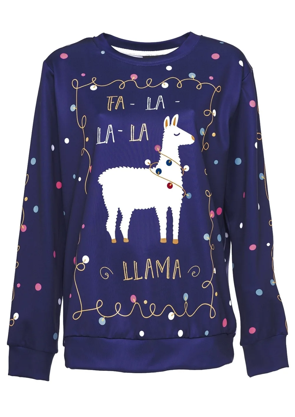 2019 Fashion Fa La La La Llama Women O-Neck Sweatshirt Plus Size Long Sleeve Loose Crop Top oversized Long Sleeve Loose Crop Top
2019 Fashion Fa La La La Llama Women O-Neck Sweatshirt Plus Size Long Sleeve Loose Crop Top oversized Long Sleeve Loose Crop Top