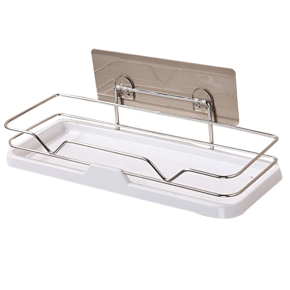 Fashion Waterproof Bathroom Wall Mounted Storage Rack Adhesive Removable Stainless Steel Shelf Shower Basket Suction Cup 10Apr 2
Fashion Waterproof Bathroom Wall Mounted Storage Rack Adhesive Removable Stainless Steel Shelf Shower Basket Suction Cup 10Apr 2