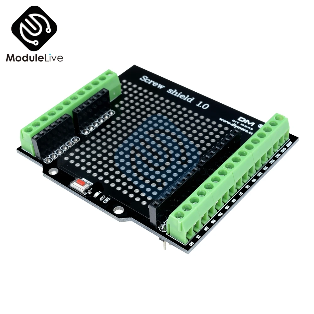 Proto Винт Щит 1 0 assembb светодиодный макетный терминал Плата расширения для Arduino