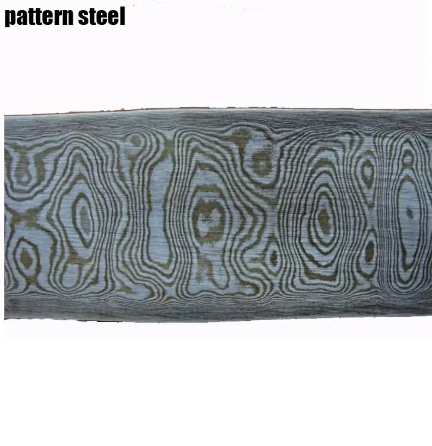 T10 steel +65Mn Damascus pattern steel plate Knife blade Material Produce DIY tools (non heat treatment non Pickling)
T10 steel +65Mn Damascus pattern steel plate Knife blade Material Produce DIY tools (non heat treatment non Pickling)