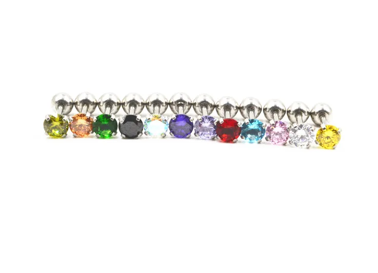 Free Shippment 50PCS Body jewelry-Ear Stud Tragus/Helix Bar/Stud 4mm CZ Gems Prong set Ear Cartilage Diath Studs 16g~1.2mm NEW
Free Shippment 50PCS Body jewelry-Ear Stud Tragus/Helix Bar/Stud 4mm CZ Gems Prong set Ear Cartilage Diath Studs 16g~1.2mm NEW