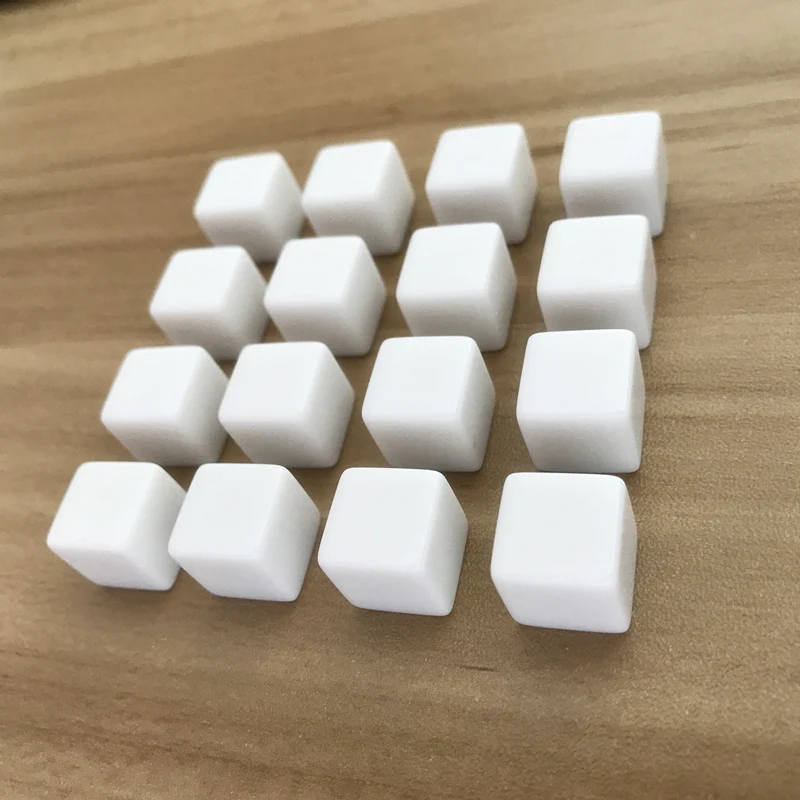 Wholesale 100 Pcs 12/16/18 mm Dice White Blank Square Corner Dice Set Can Write and Carving Children Teaching Instruments
Wholesale 100 Pcs 12/16/18 mm Dice White Blank Square Corner Dice Set Can Write and Carving Children Teaching Instruments