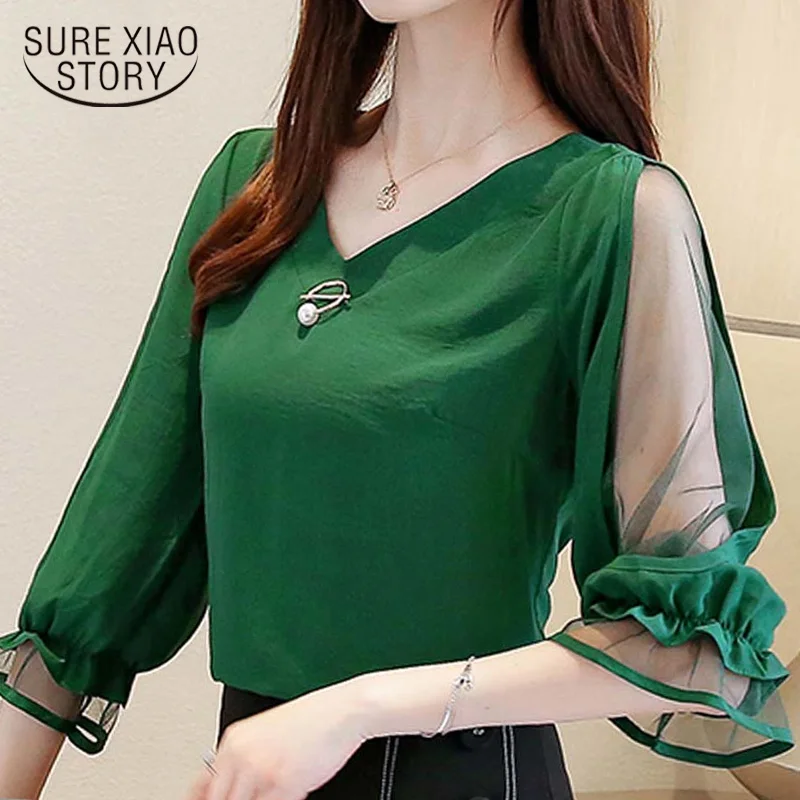 summer blouse for women blusas mujer de moda 2019 womens clothing v collar green women shirts womens tops and blouses 3185 50
summer blouse for women blusas mujer de moda 2019 womens clothing v collar green women shirts womens tops and blouses 3185 50