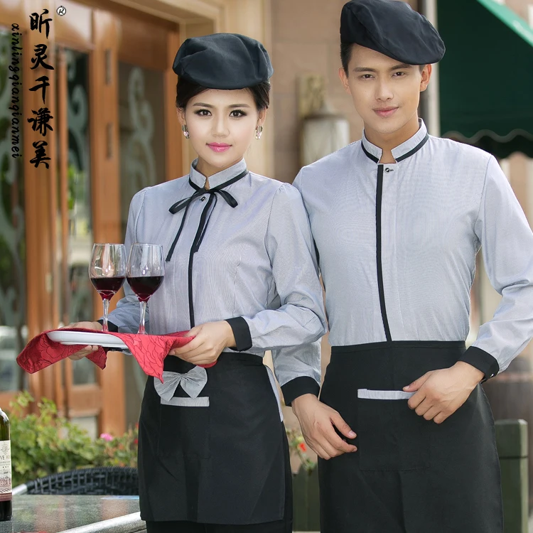 Hotel Uniform Autumn And Winter Female Fast-food Restaurant Waiter Dining Restaurant Work Clothing Long Sleeved Uniforms J315
Hotel Uniform Autumn And Winter Female Fast-food Restaurant Waiter Dining Restaurant Work Clothing Long Sleeved Uniforms J315