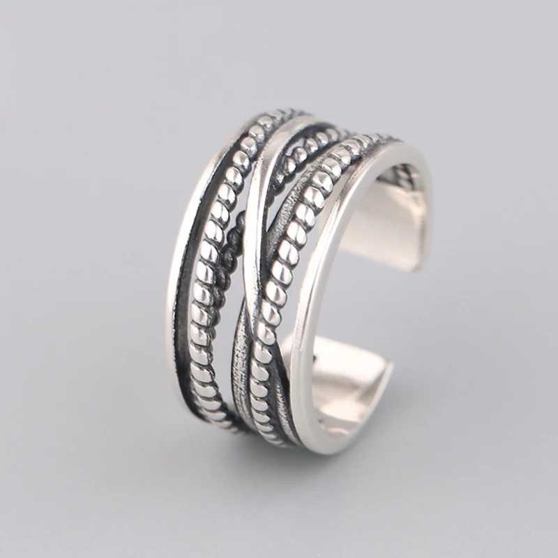 XIYANIKE 925 sterling silver Index Finger Personality Adjustable Ring Vintage Multilayer Winding Party Jewelry For Girl VRS2339
XIYANIKE 925 sterling silver Index Finger Personality Adjustable Ring Vintage Multilayer Winding Party Jewelry For Girl VRS2339