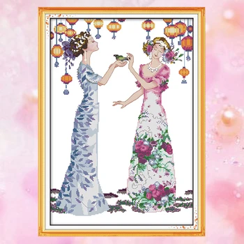 Joy Sunday embroidery crossstitch kit Manor PARTY girl woman DMC14CT11CT cottonfabric deco painting gift art factory wholesale 
Joy Sunday embroidery crossstitch kit Manor PARTY girl woman DMC14CT11CT cottonfabric deco painting gift art factory wholesale