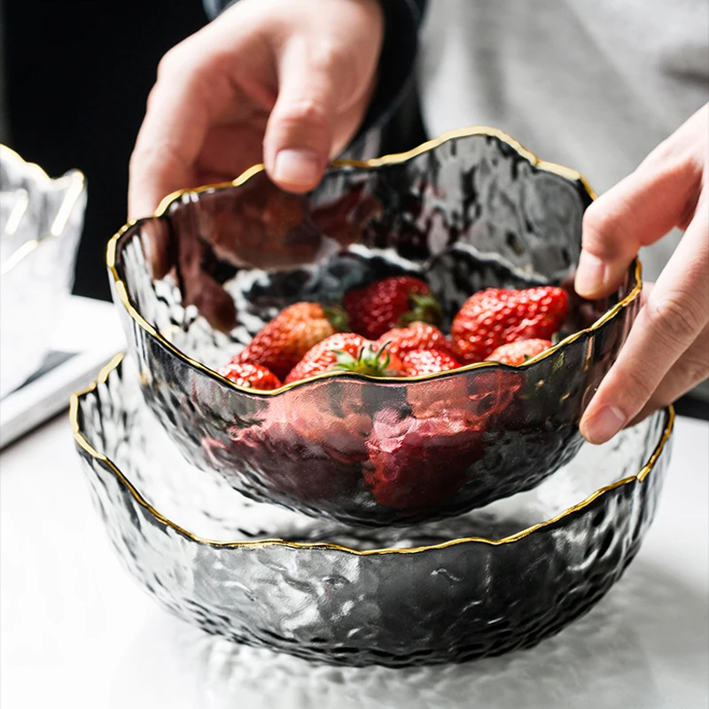 Glass bowl salad bowls Phnom Penh large fruit bowl Vegetable Creative transparent dessert soup bowl household tableware
Glass bowl salad bowls Phnom Penh large fruit bowl Vegetable Creative transparent dessert soup bowl household tableware