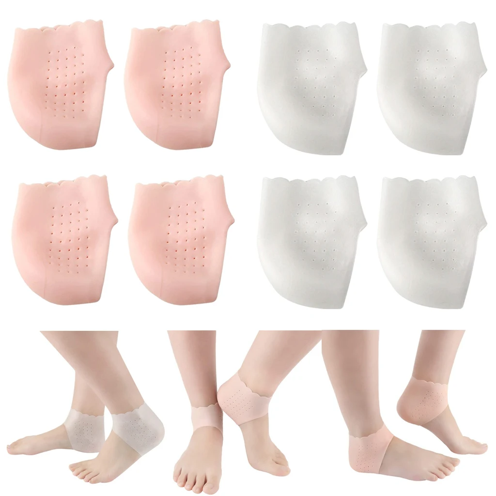 4Pairs Adults Moisturizing Heel Socks Toeless Spa Socks to Heal and Treat Dry 4Pairs Adults Moisturizing Heel Socks Toeless Spa Socks to Heal and Treat Dry