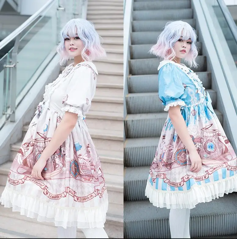 Vintage princess tea party sweet lolita dress printing lace bowknot victorian dress gothic lolita op kawaii girl loli cosplay
Vintage princess tea party sweet lolita dress printing lace bowknot victorian dress gothic lolita op kawaii girl loli cosplay