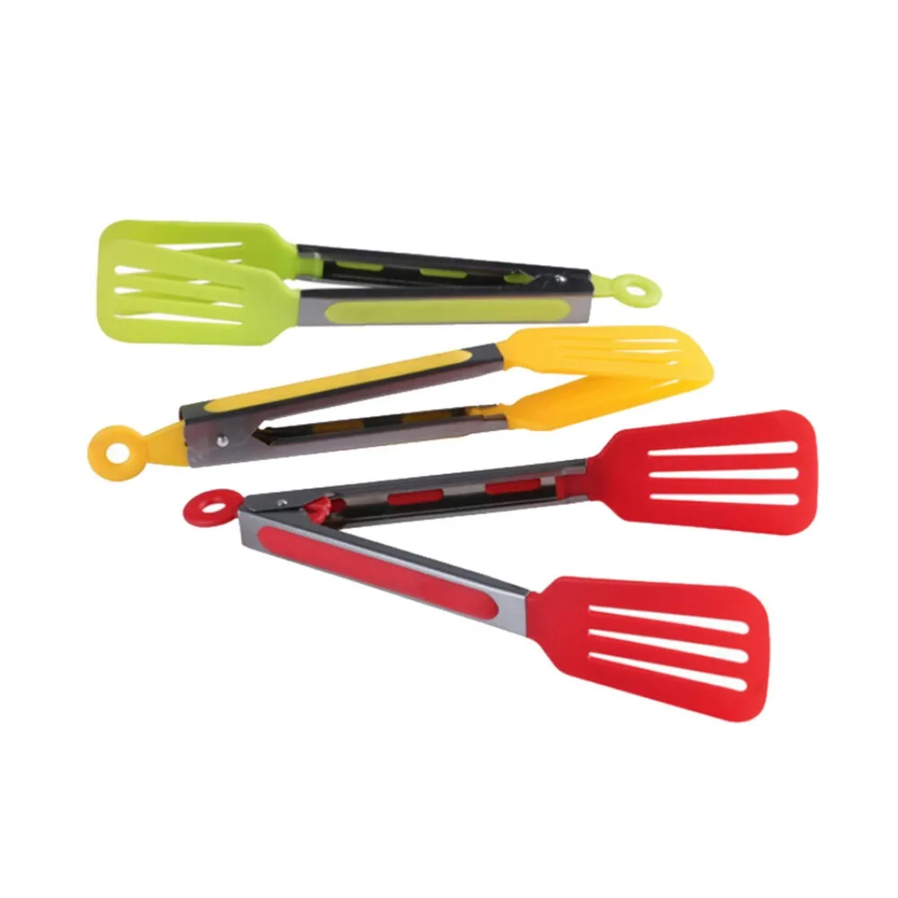 Colorful BBQ Tongs Silicone Cover Handle Kitchen Tongs Lock Design Barbecue Clip Clamp Stainless Steel Food Tongs 8A0362
Colorful BBQ Tongs Silicone Cover Handle Kitchen Tongs Lock Design Barbecue Clip Clamp Stainless Steel Food Tongs 8A0362