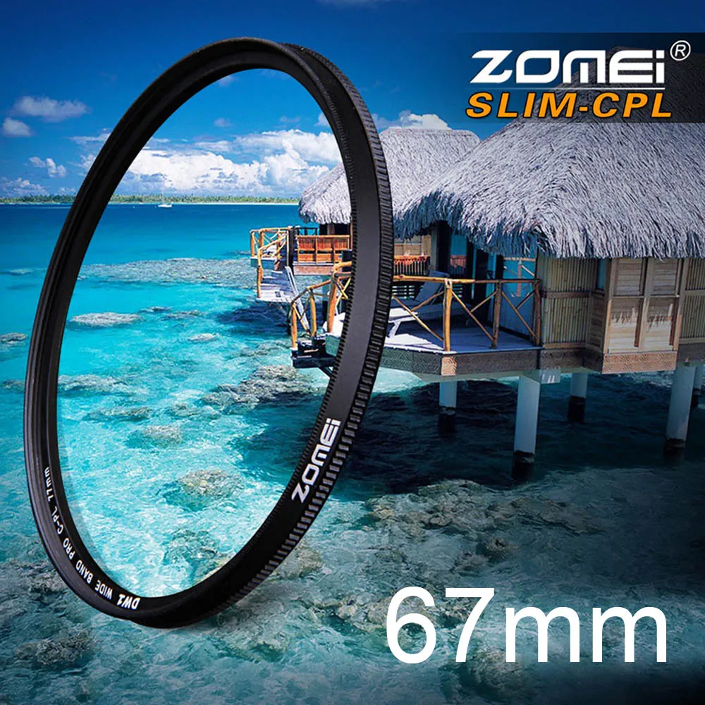 Zomei 67mm Ultra Slim CPL Filter CIR-PL Circular Polarizing Polarizer Filter for Olympus Sony Nikon Canon Pentax Hoya Lens 67 mm
Zomei 67mm Ultra Slim CPL Filter CIR-PL Circular Polarizing Polarizer Filter for Olympus Sony Nikon Canon Pentax Hoya Lens 67 mm